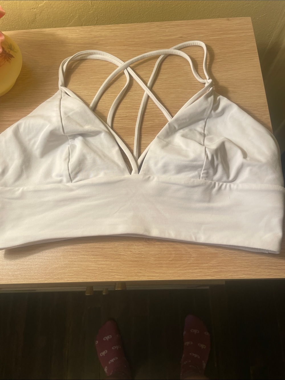 lululemon athletica White Strappy Sports Bralette